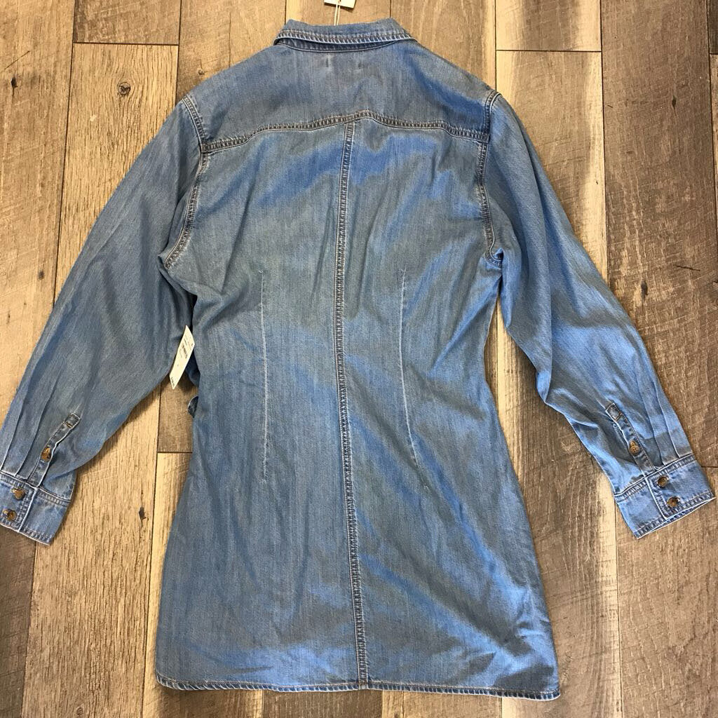 DEMIN WRAP DRESS NWT