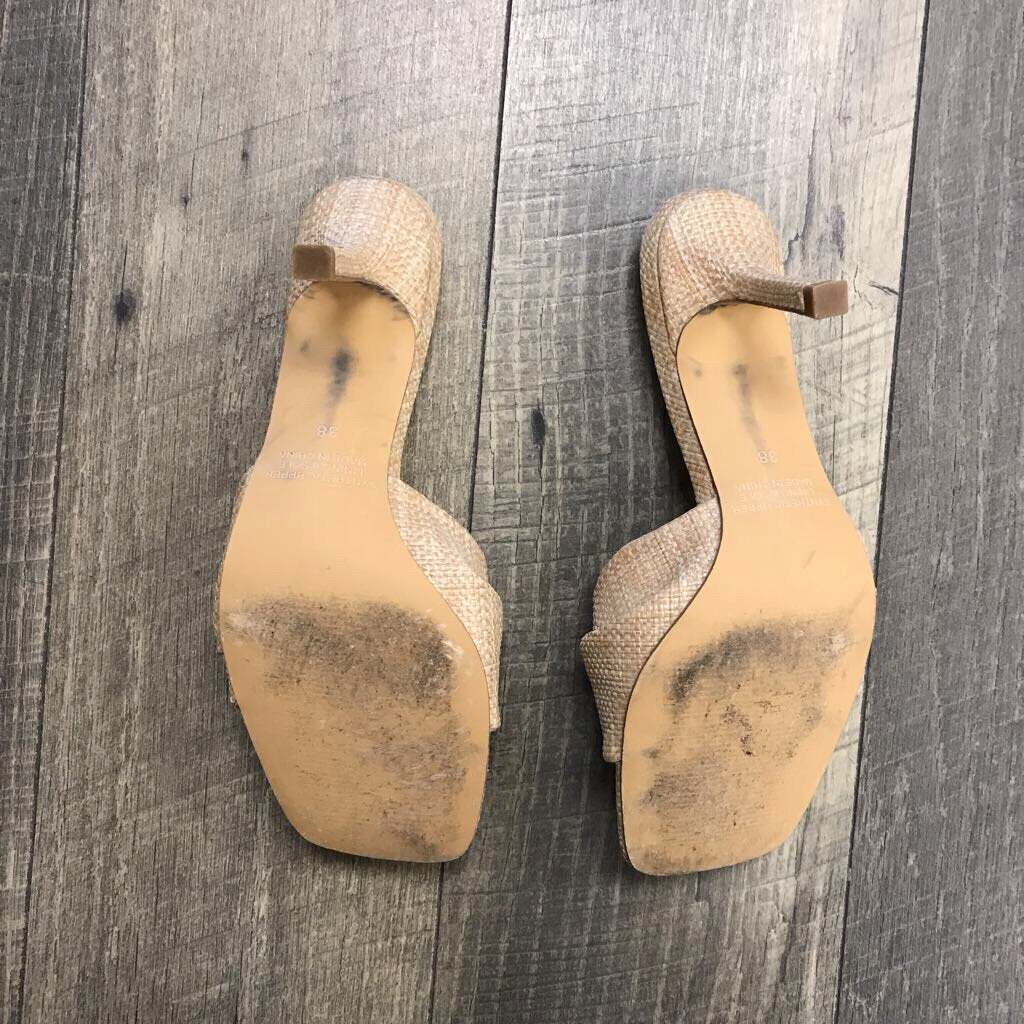 STRAW MULE HEEL