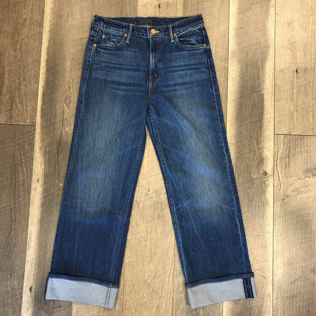 BLUE CUFFED JEAN