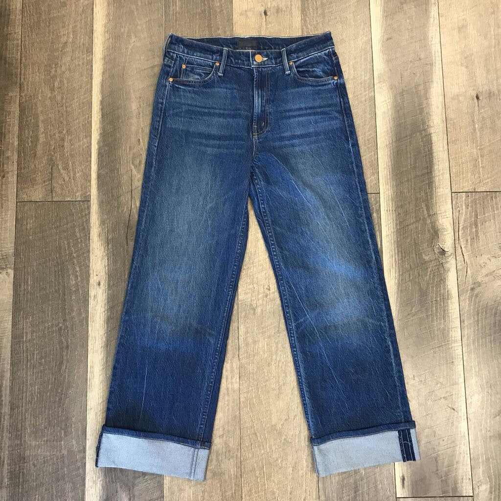 BLUE CUFFED JEAN