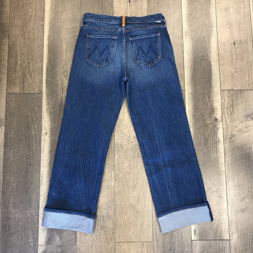 BLUE CUFFED JEAN