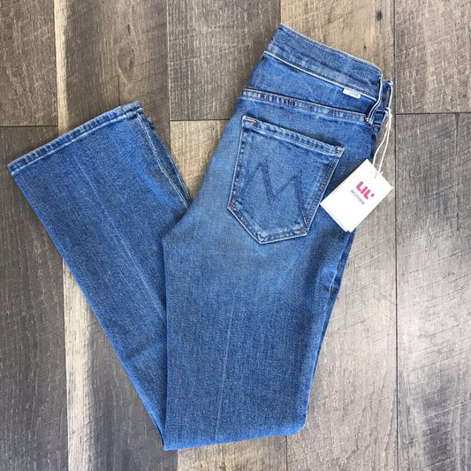BLUE MINI FLARE JEAN