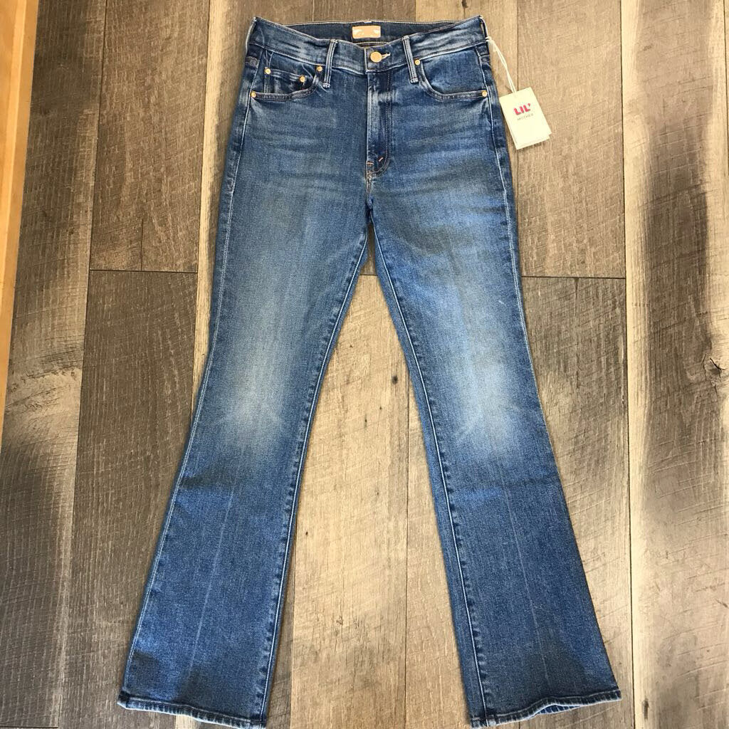 BLUE MINI FLARE JEAN