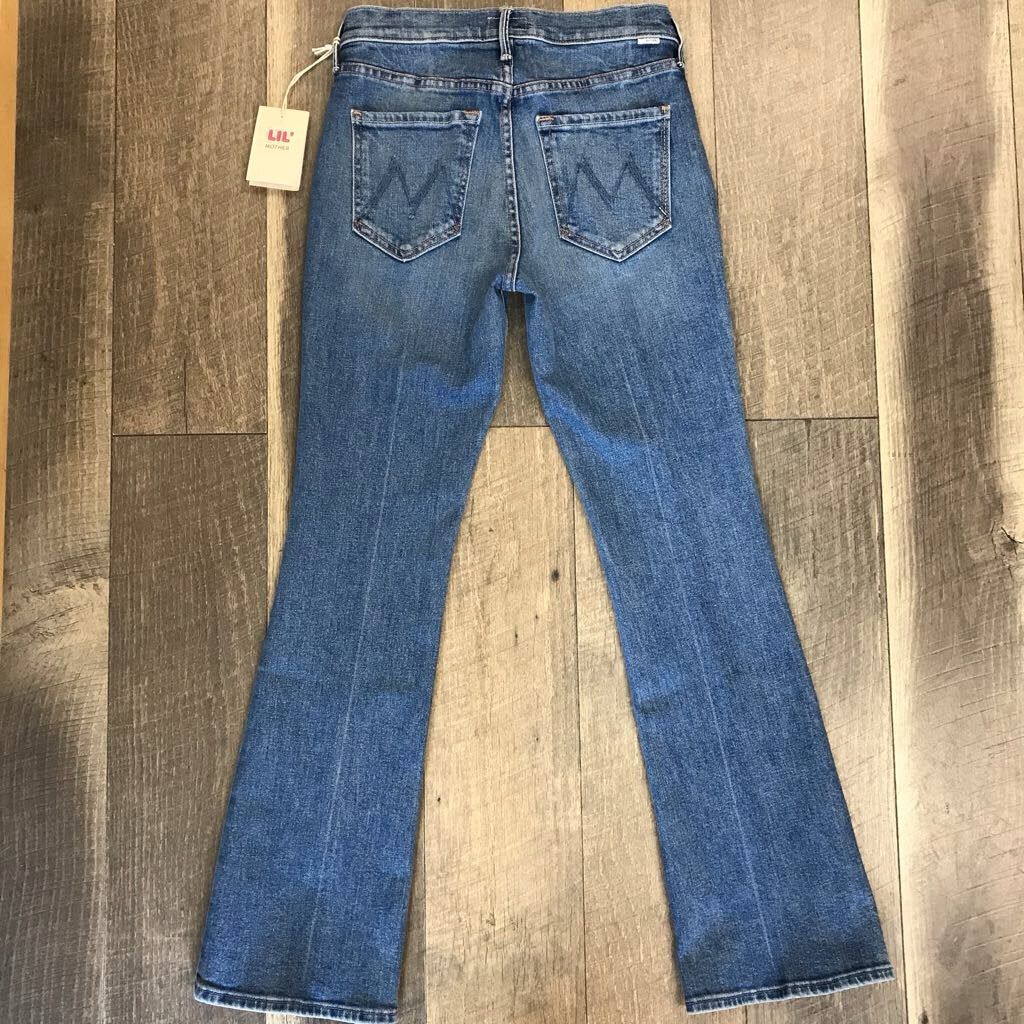 BLUE MINI FLARE JEAN