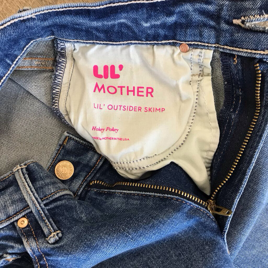BLUE MINI FLARE JEAN
