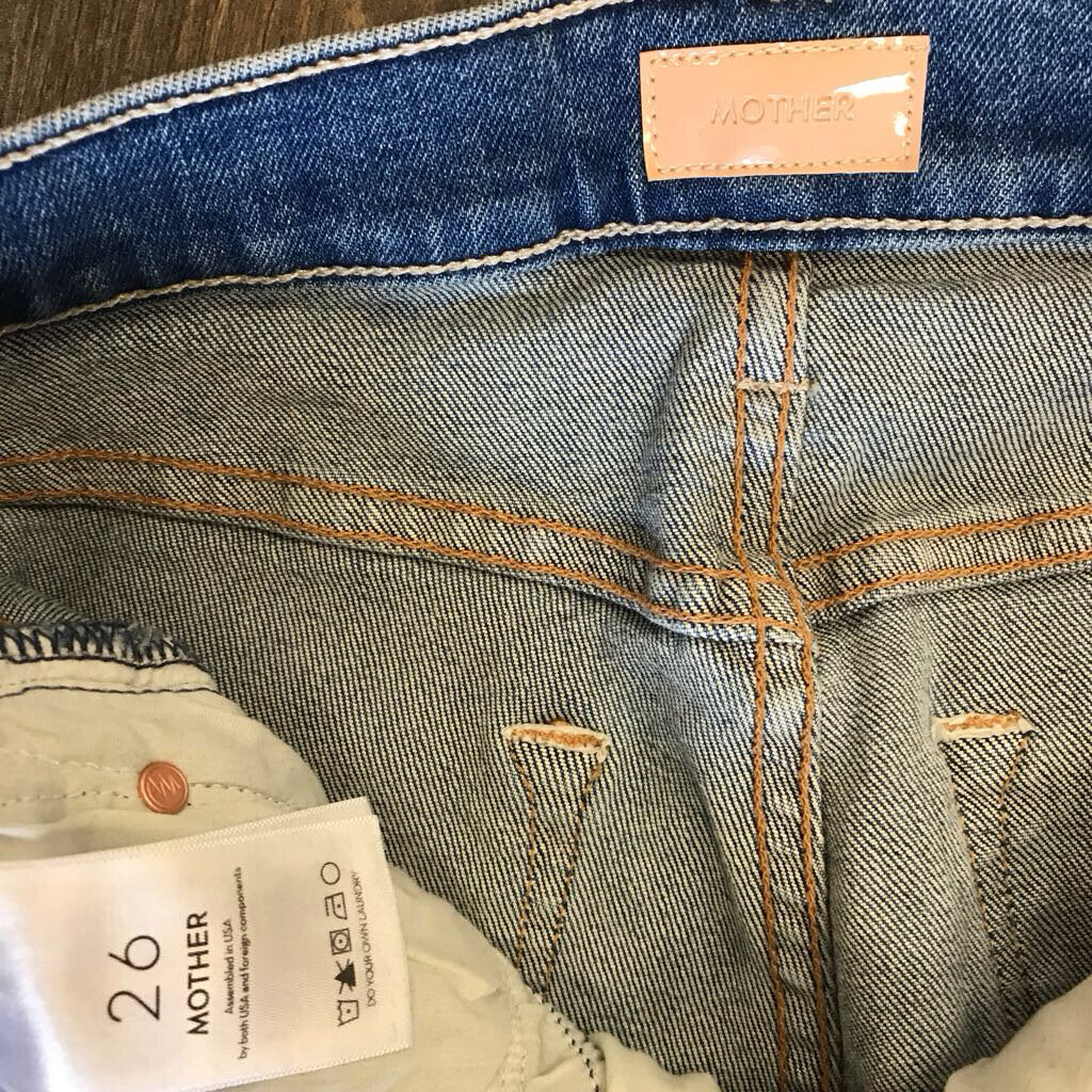 BLUE MINI FLARE JEAN