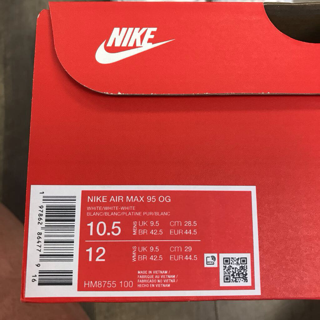 WHITE AIR MAX 95 OG-NEW
