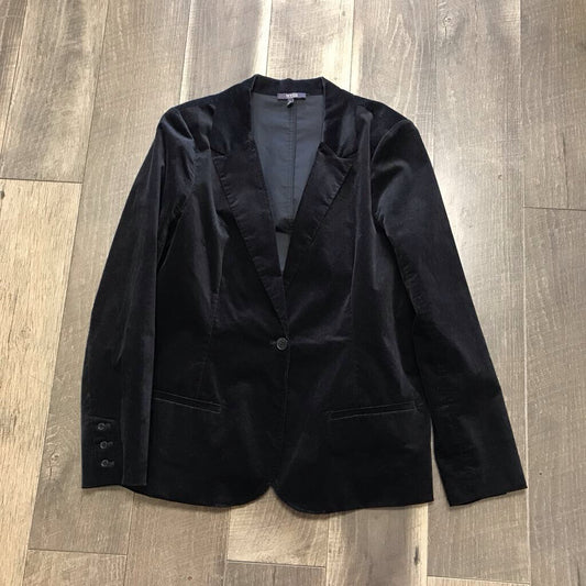 BLK VELVET BLAZER