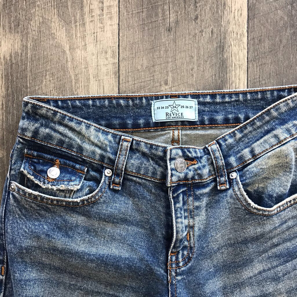 DISTRESSED STONEWASHED FLAREJ EAN