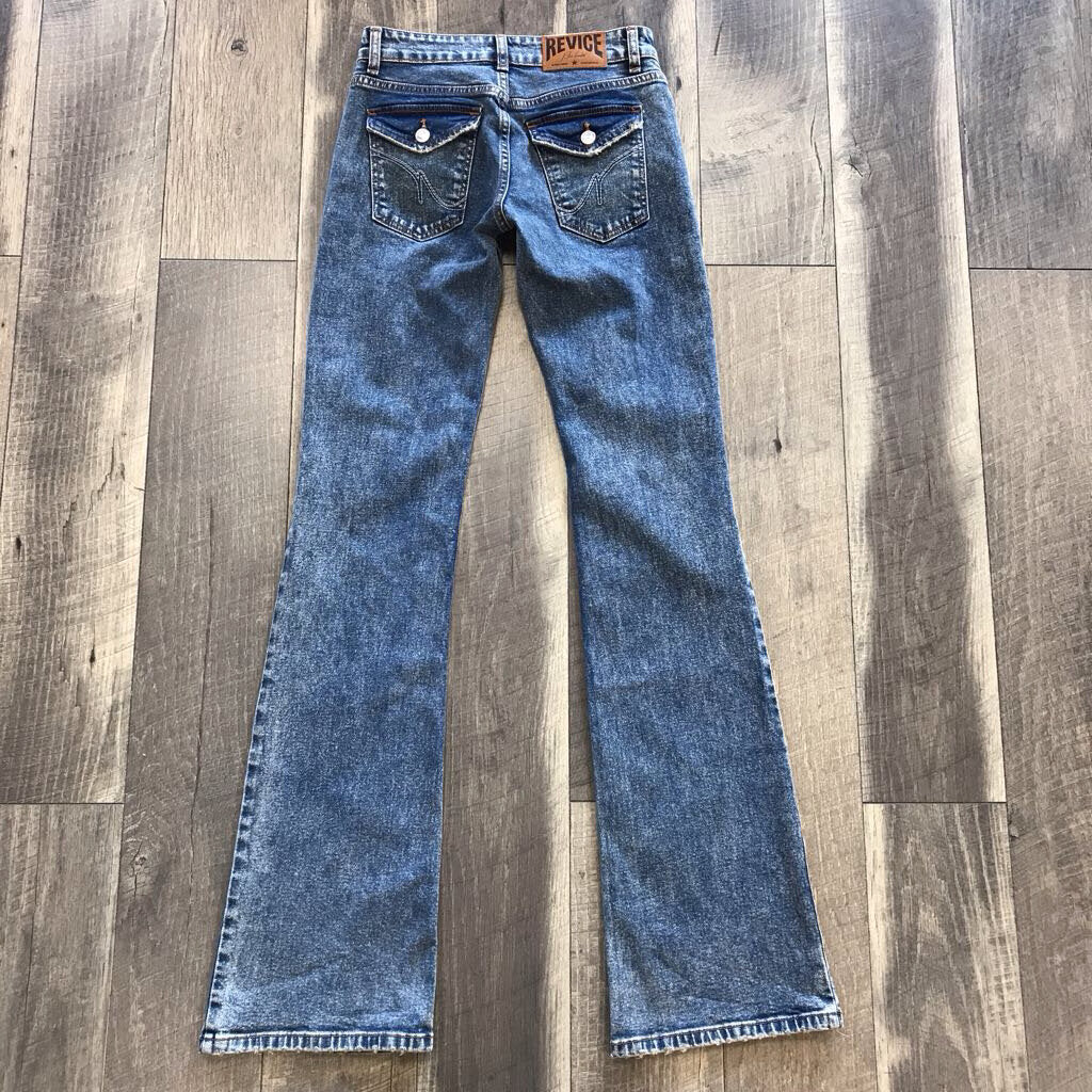 DISTRESSED STONEWASHED FLAREJ EAN
