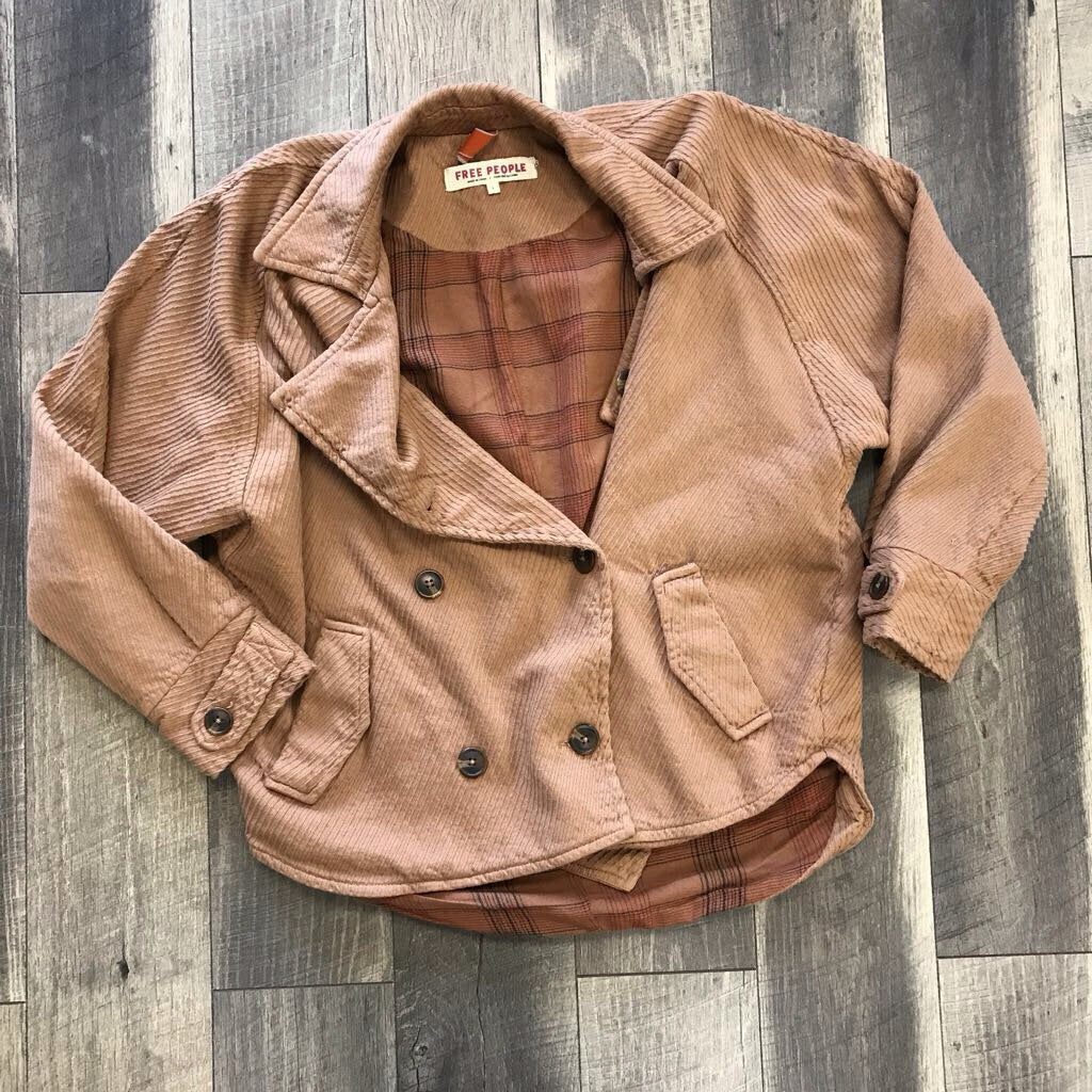 CAMEL TEXTURED PEA COAT