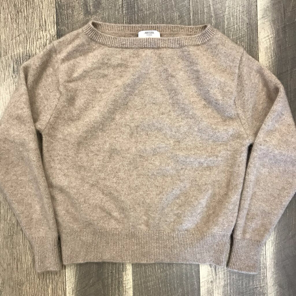 TAUPE NUANCE CASHMERE SWEATER
