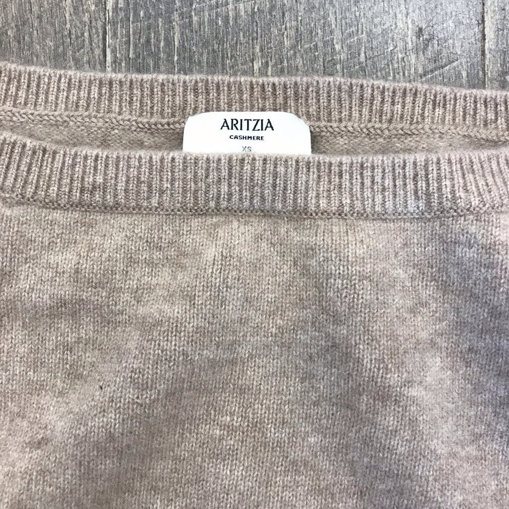 TAUPE NUANCE CASHMERE SWEATER