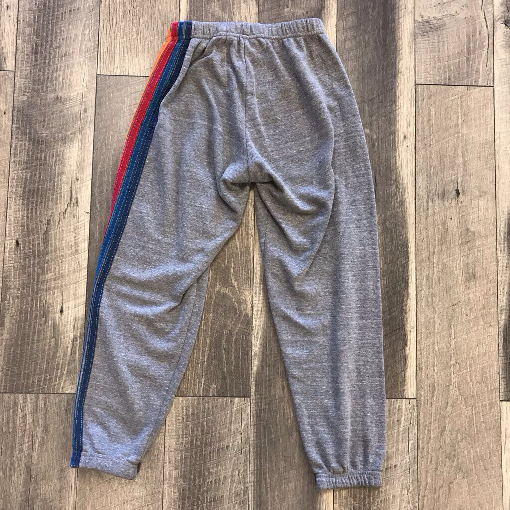 GRAY 5 STRIPE SWEATPANTS