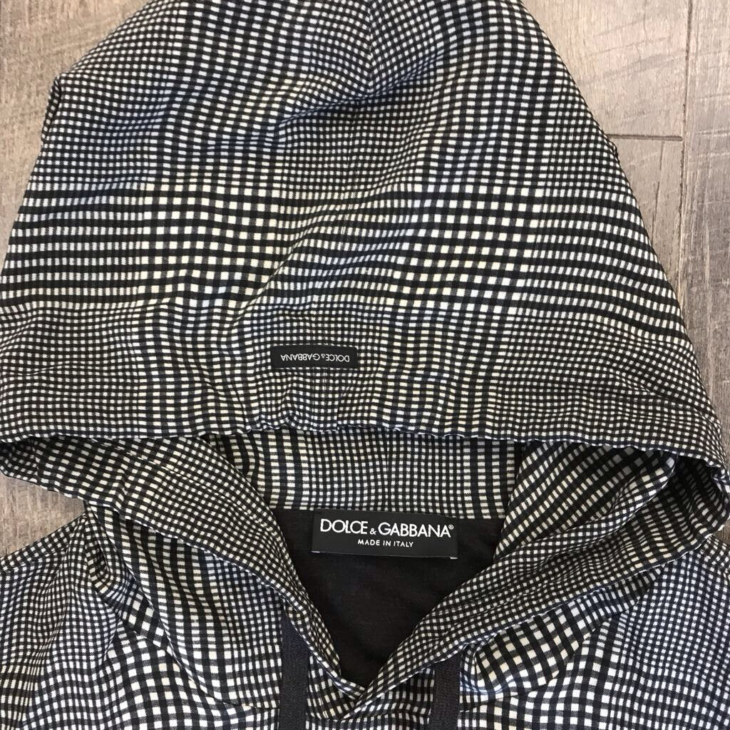 SILK PIN UP PLAID HOODIE