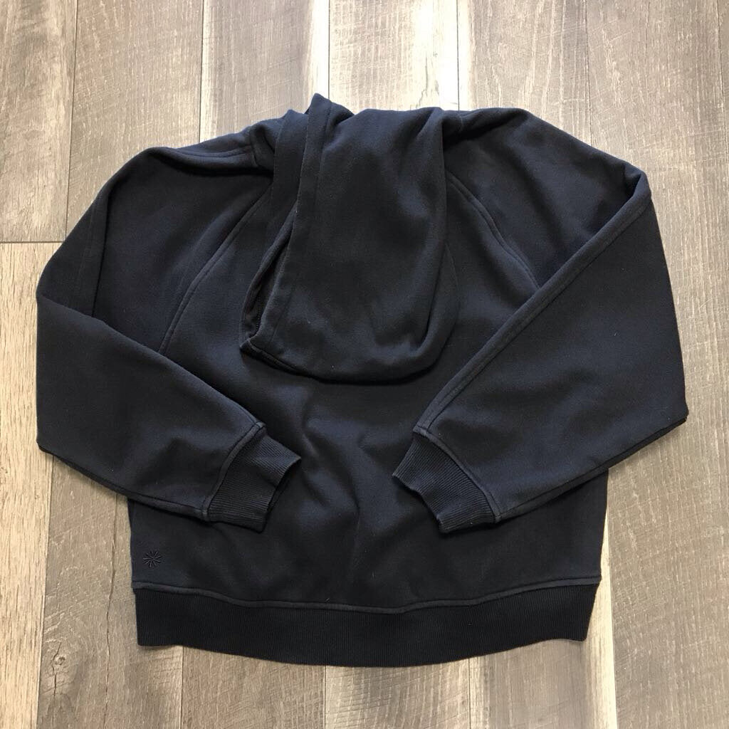 BLK FLEECE LINED HOODIE