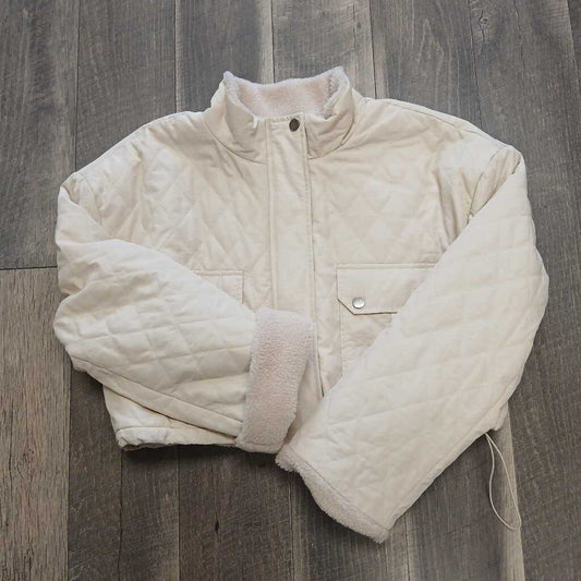 CREAM QUILTED JACKET