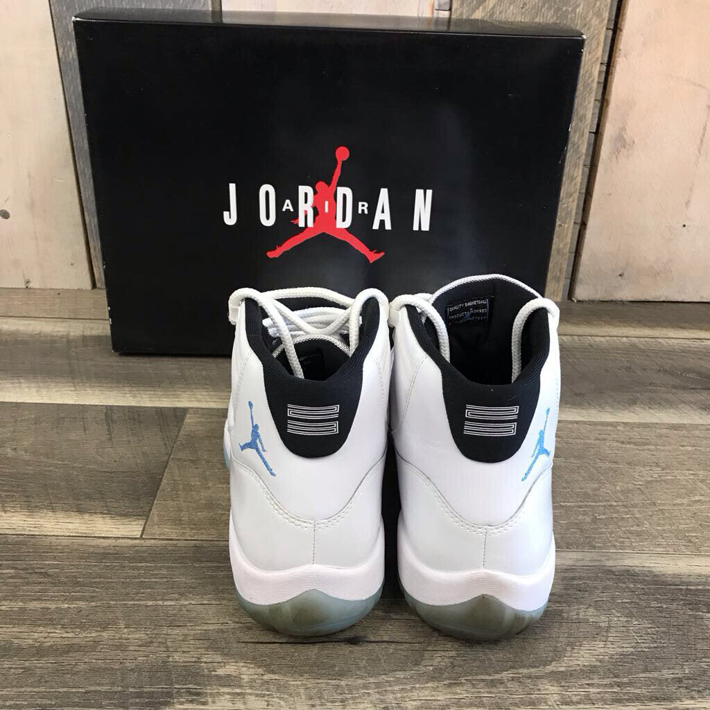 AIR JORDAN 11 RETRO WHITE/ LEGEND BLUE SNEAKERS