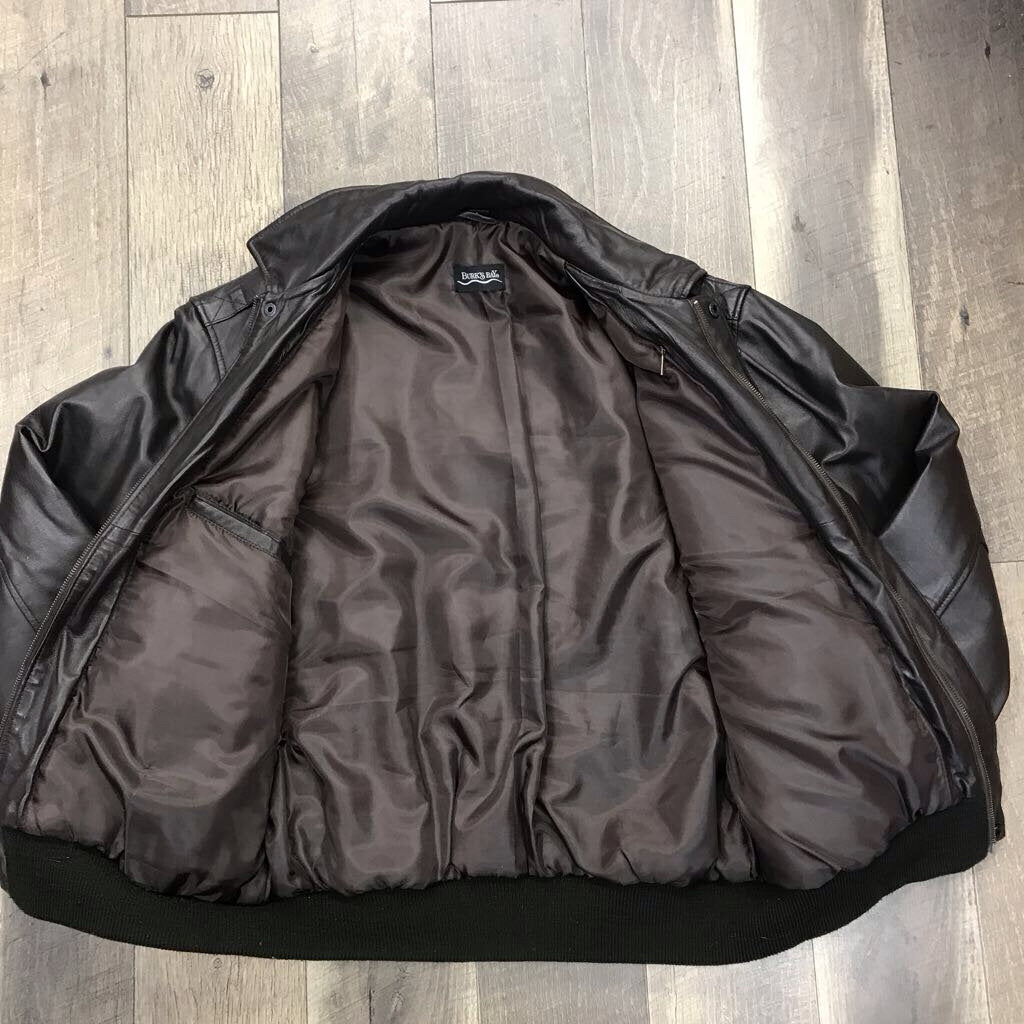 NRA LEATHER BOMBER JACKET