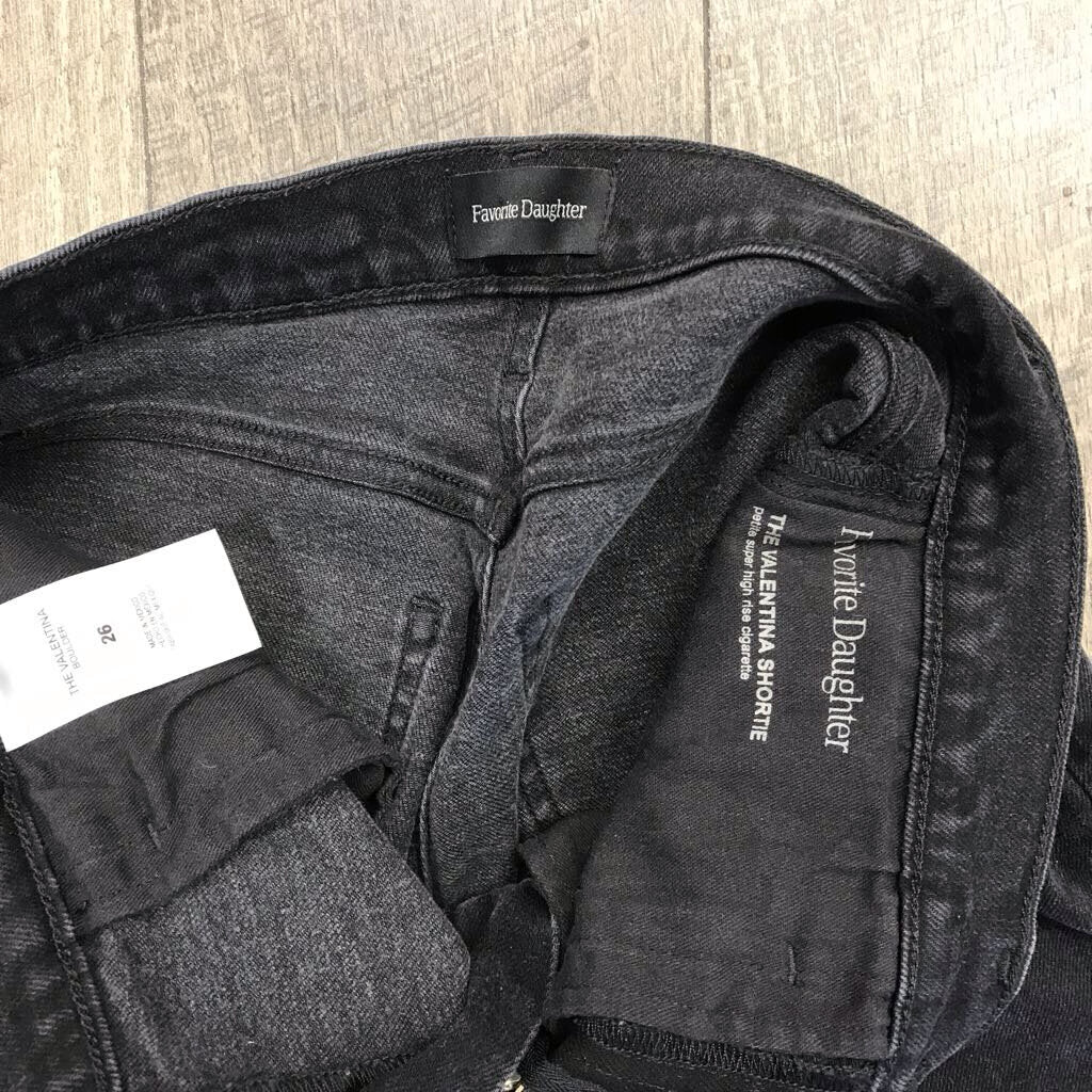 BLK HIGH WAIST JEANS THE VALENTINA