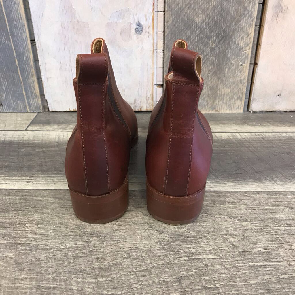 COGNAC LEATHER CHELSEA BOOTIE-NEW