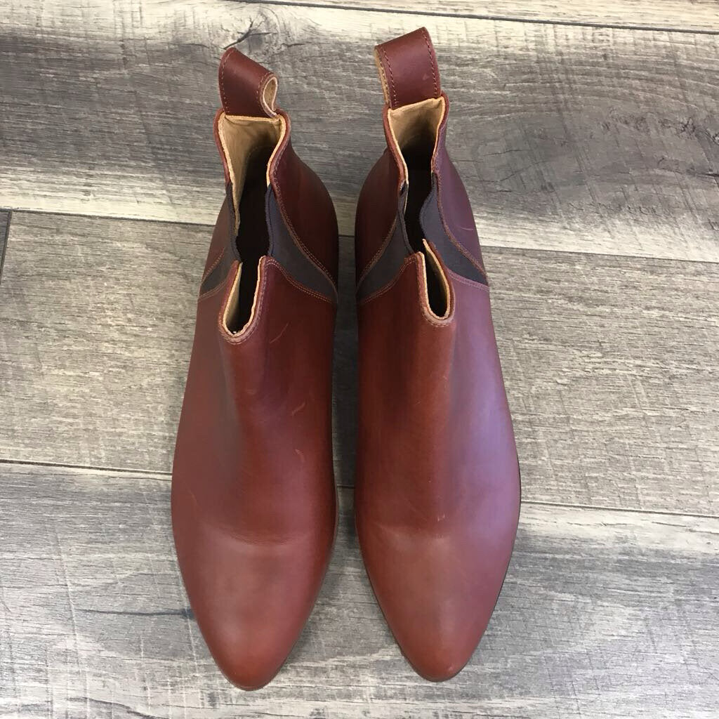 COGNAC LEATHER CHELSEA BOOTIE-NEW