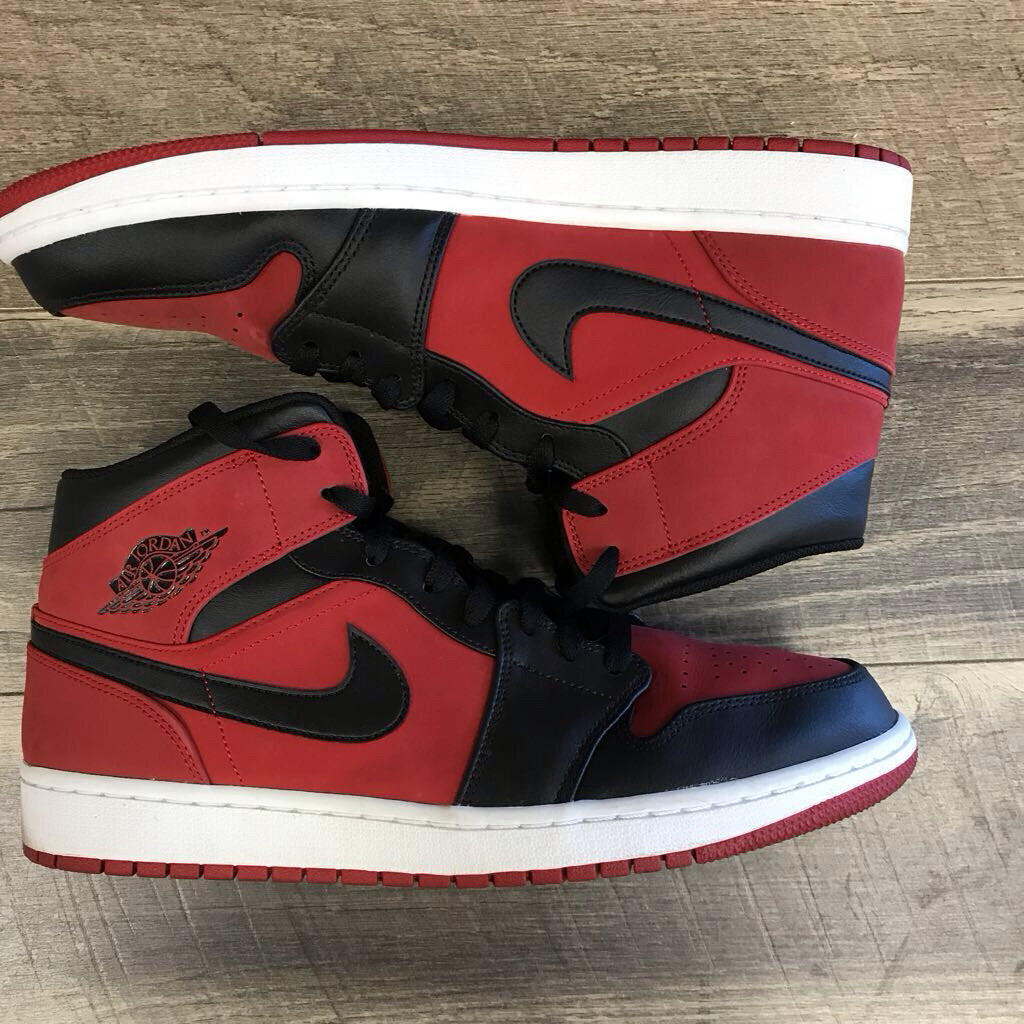 GYM RED/BLACK AIR JORDAN 1 MID