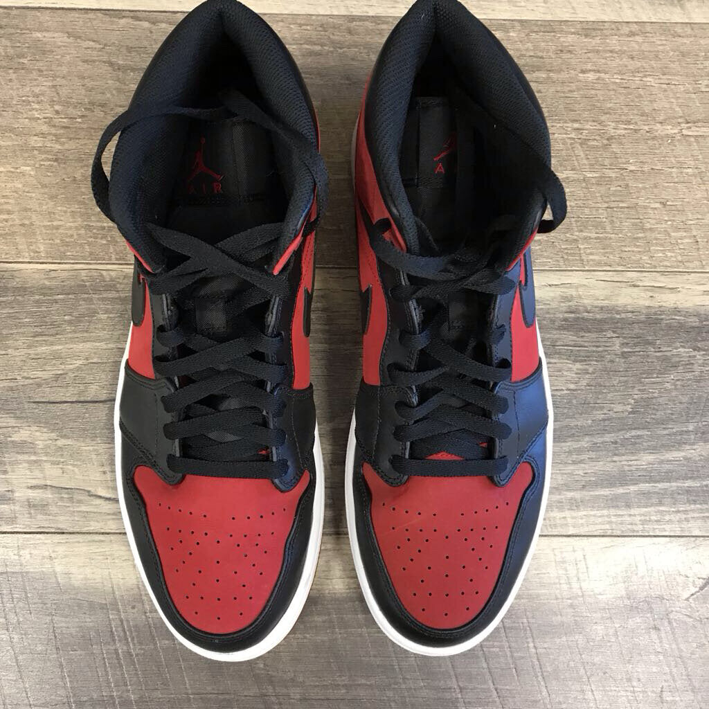 GYM RED/BLACK AIR JORDAN 1 MID