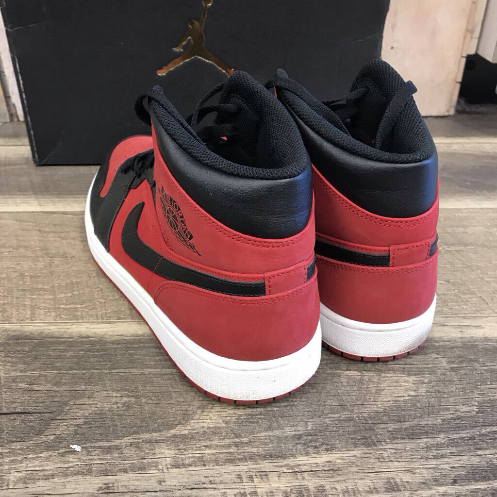 GYM RED/BLACK AIR JORDAN 1 MID