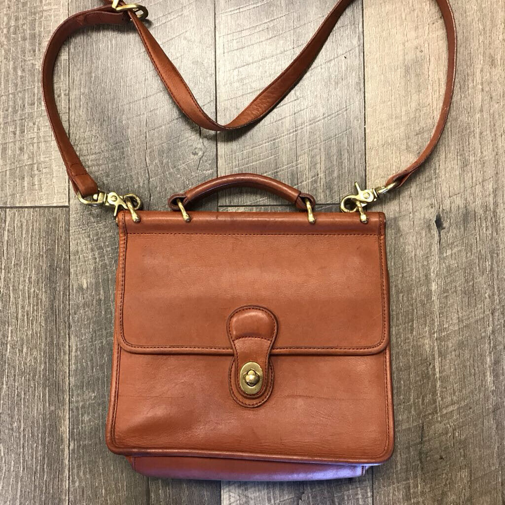 VINTAGE BRITISH TAN WILLIS BAG