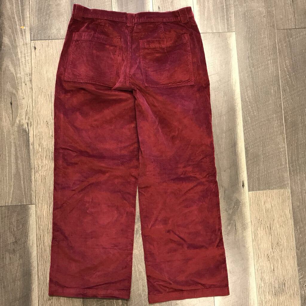 BURGUNDY RED CORD PANTS-NWT