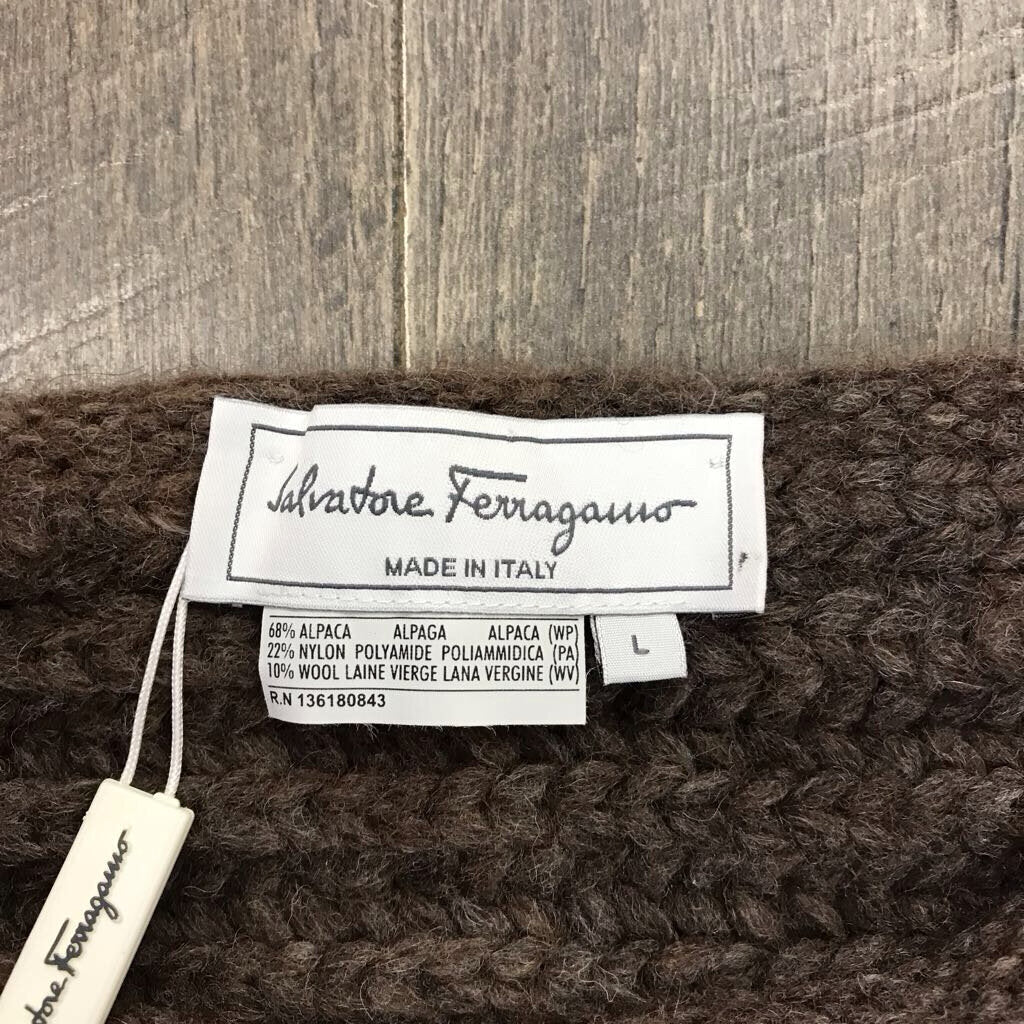 BROWN ALPACA SWEATER-NWT