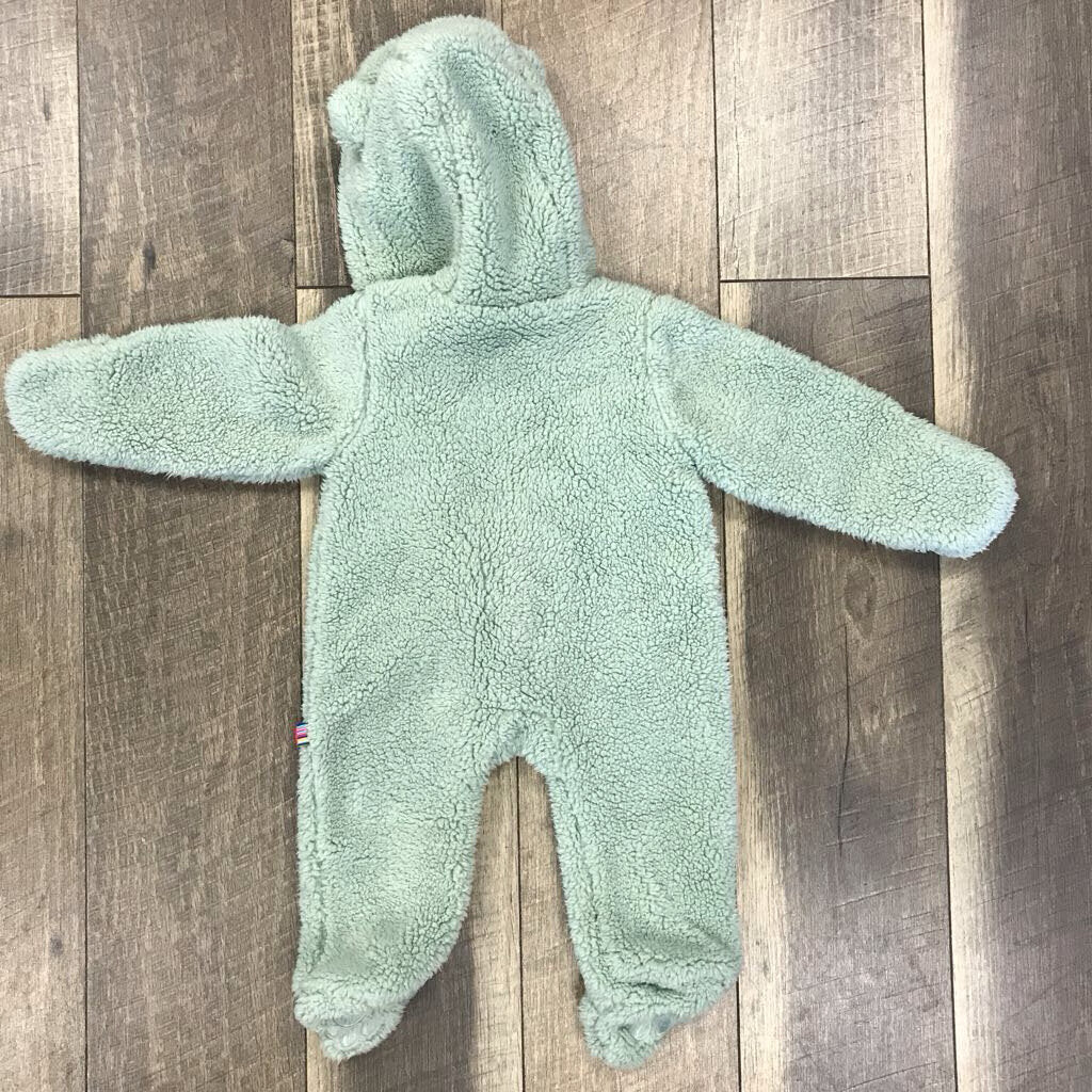 GREEN FLEECE PRAM SUIT