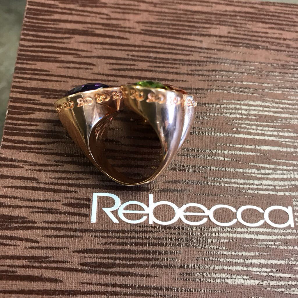 REBECCA TROPEZIENNE 3 STONE RING