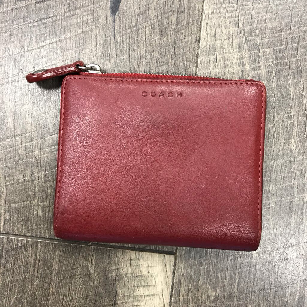 VINTAGE RED BIFOLD WALLET