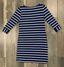 Load image into Gallery viewer, NAVY STRIPE DRESS
