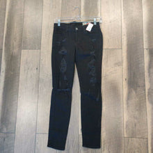 Load image into Gallery viewer, BLK DISTRESSED DENIM
