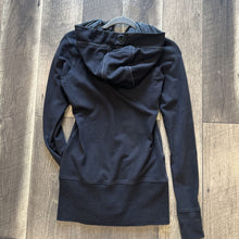 Load image into Gallery viewer, BLK LONG SCUBA HOODIE
