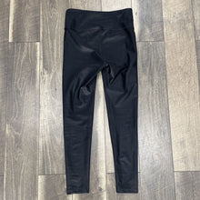 Load image into Gallery viewer, BLK PLEATHER LEGGINGS

