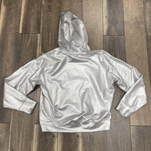 Load image into Gallery viewer, SILVER PLEATHER HOODIE
