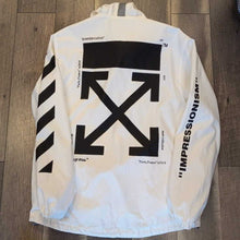 Load image into Gallery viewer, WHITE IMPRESSIONS WINDBREAKER
